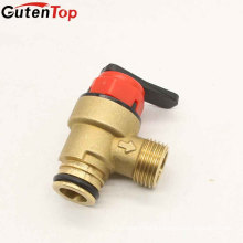 Gutentop CW617n MS58 Red Plastic Handle Brass Pressure Safety Valves